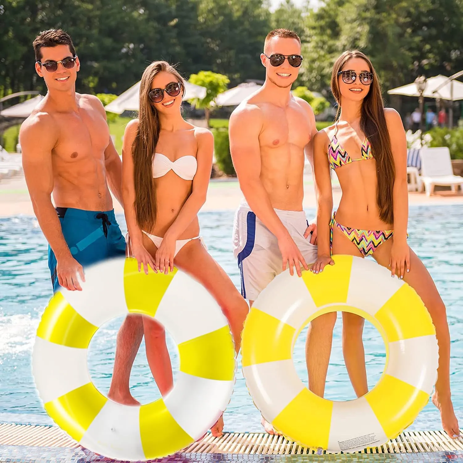 Beach Lounger Float Party Supplies 2PCS Inflatable Pool Floats for Adult Swim Ring ready aggregate Pool Floaties Inflatable Swimming Pool Raft Party Water Summer 