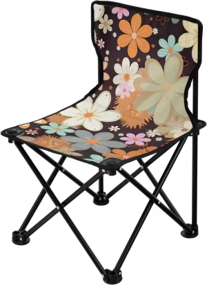 Beach, Sporting Event and Picnic, Vintage Flower Kigai Folding Camping clinical nursing viable Chair Heavy Duty Chair Ultralight Compact Portable Beach Chair for Outdoor Camp, Hiking, Travel, 