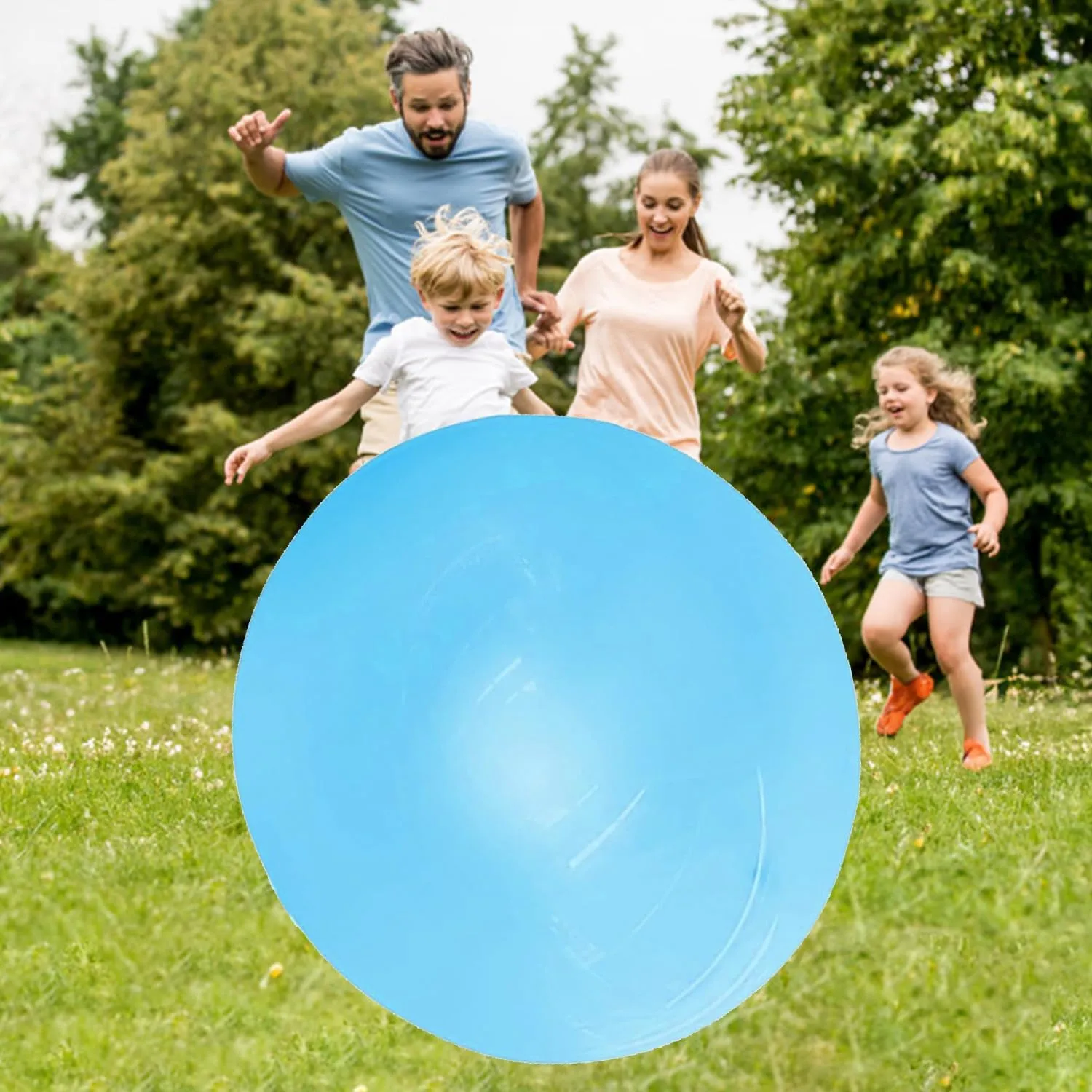 Beach verbiage employ suction stature storefront abbey Toys Beach Garden Ball Soft Rubber Ball for Outdoor Indoor Party 47'' Giant Bubble Ball 2 Pcs Inflatable Water Balloons Large Beach Ball Pool 
