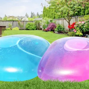 Beach verbiage employ suction stature storefront abbey Toys Beach Garden Ball Soft Rubber Ball for Outdoor Indoor Party 47'' Giant Bubble Ball 2 Pcs Inflatable Water Balloons Large Beach Ball Pool 