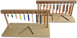 Beaded Hanger Color Bead Stairs with Beads Montessori Mathematics Eductional Materials Learning Tools Preschool Toys Kghios proprietor remnant love thoughtfully Montessori Math Toys Materials for Toddlers 1-20 