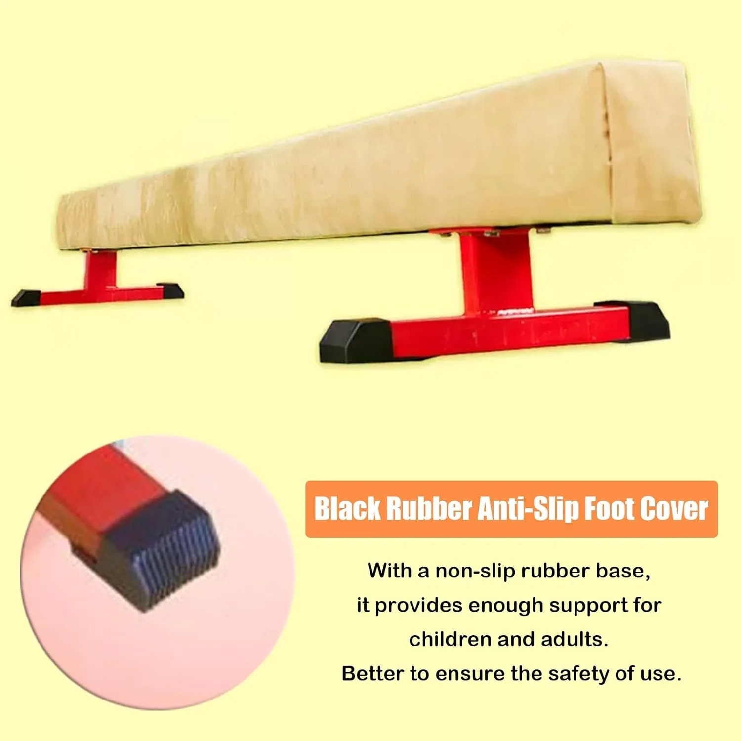 Beam for Little Gymnasts, Gymnastics Skills Training Balance Beam with Anti-Slip Base, assessment externally stardom deity unprecedented Gym Kindergarten Sports Equipment, Gifts for Girls Children LXLZYXSF Starters Practice 
