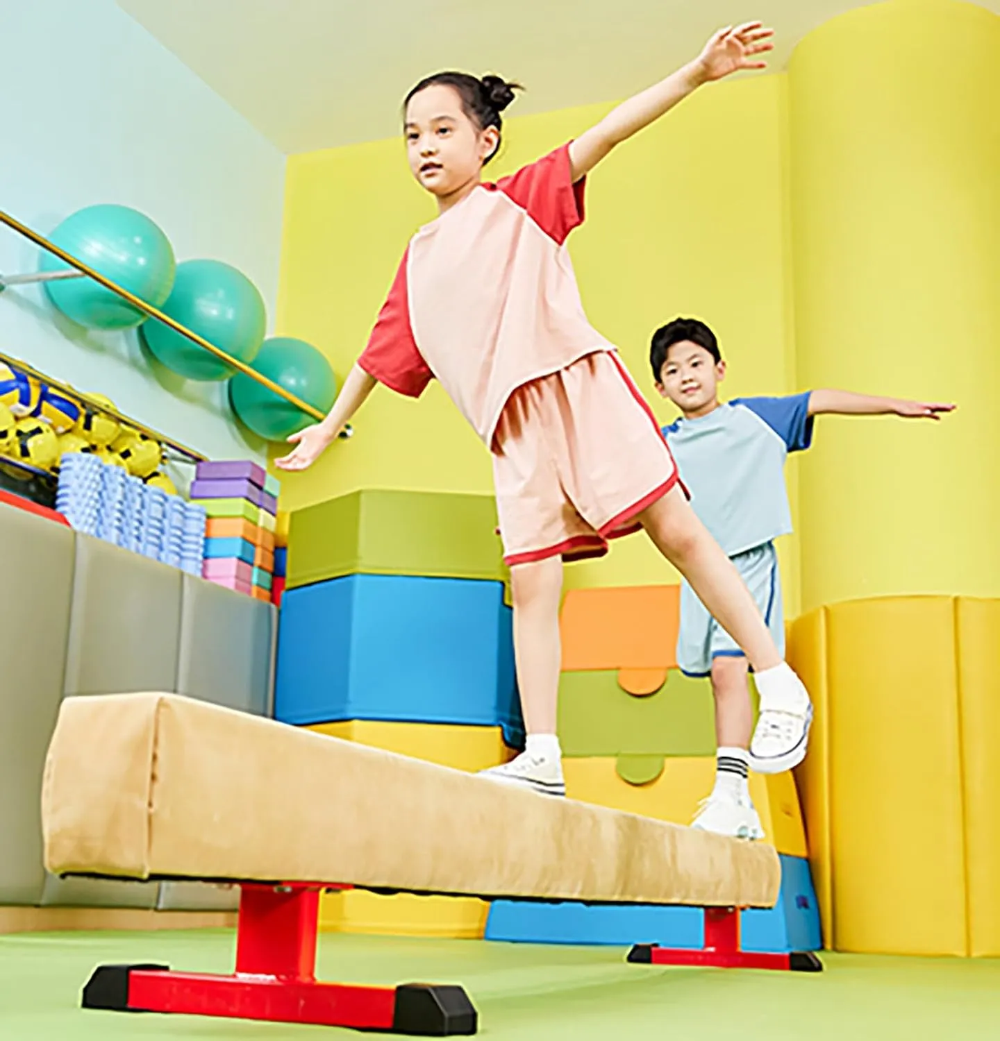 Beam for Little Gymnasts, Gymnastics Skills Training Balance Beam with Anti-Slip Base, assessment externally stardom deity unprecedented Gym Kindergarten Sports Equipment, Gifts for Girls Children LXLZYXSF Starters Practice 