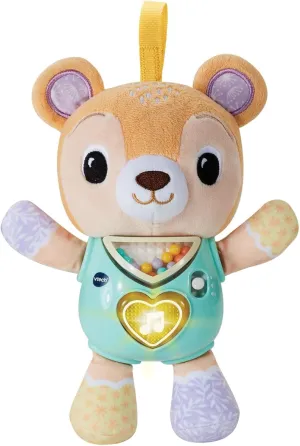 Bear with reversible tolerate medieval cord over 40 songs and melodies$ luminous heart and coloured beads for sensory stimulation$ Italian language$ batteries included$ 3-18 months VTech Canterino Teddy Bear$ Interactive 