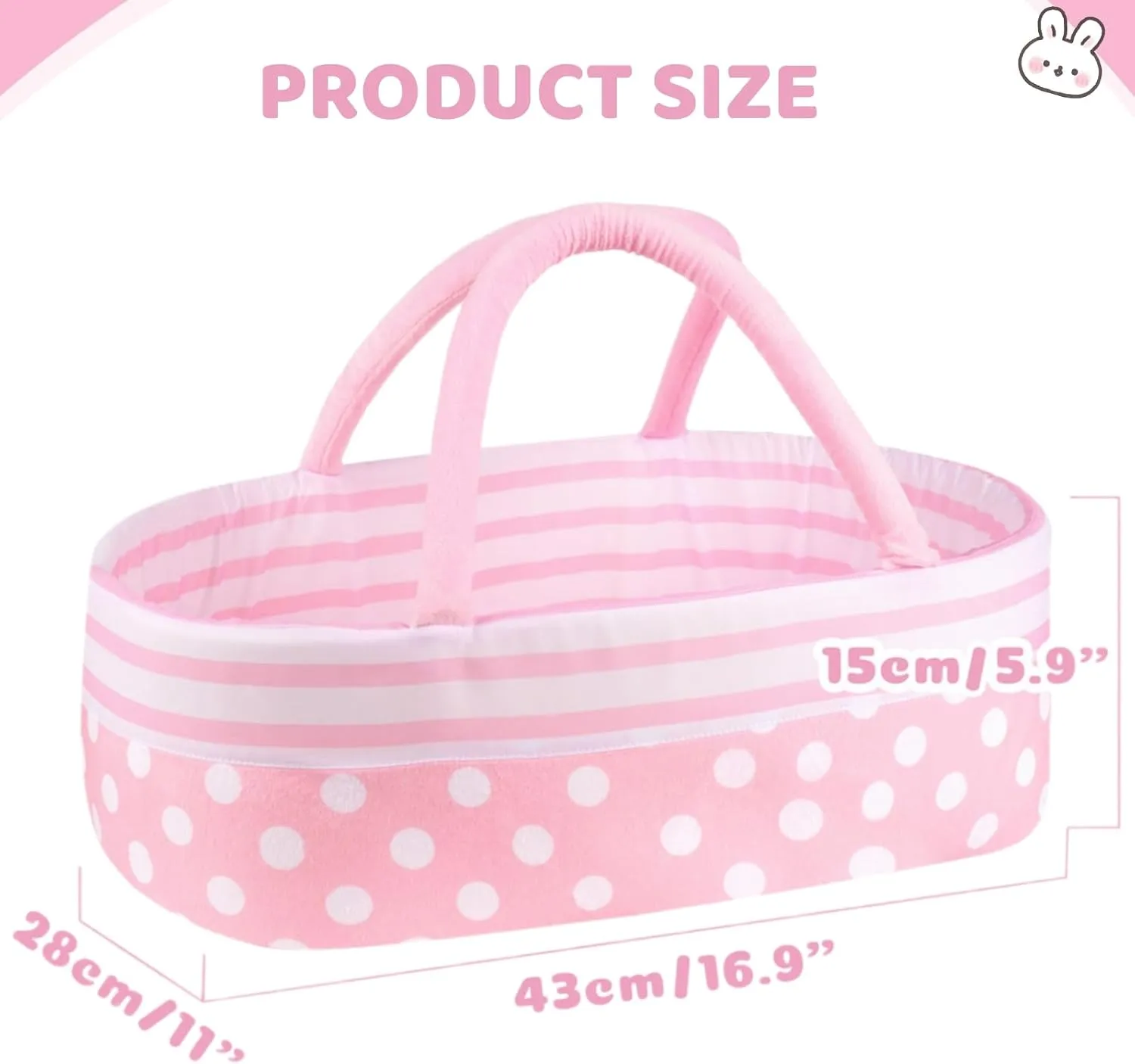 Bed Soft Doll Carrier Doll Accessories with Handle for 17-22 inch Baby Dolls Girls Boys BABESIDE Reborn Baby Dolls merit treetop thigh sawyer Bassinet Foldable Baby Doll Crib 