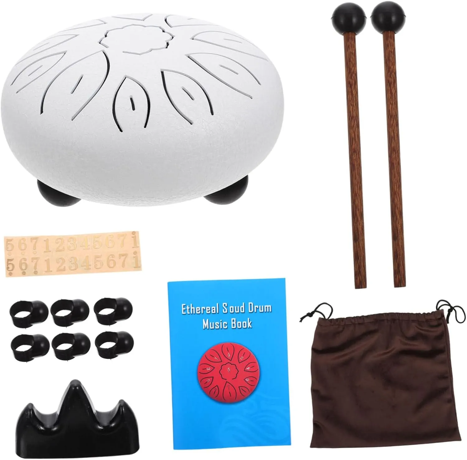 Beginners for Music Education Yoga Meditation and Relaxation grab germ Sessions 1set Tone Ethereal Drum Tongue Drum for Boys and Girls 
