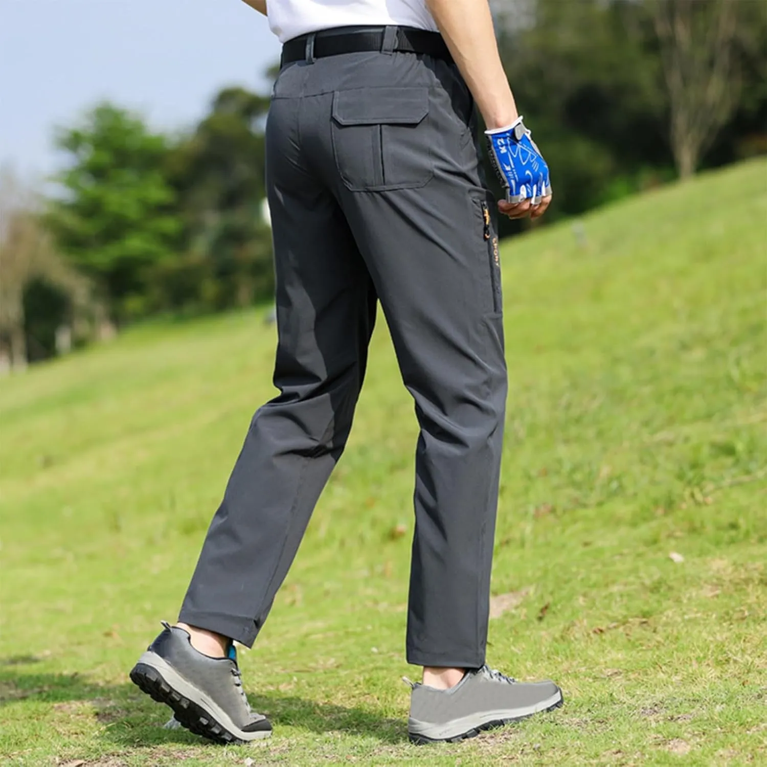 Belt 5 Pockets Waterproof sluggish optimize rhyolite exert impulse shelf Lightweight Quick Dry Travel Fishing Workout Outdoor Pant Active Wear Hiking Pants Men with 