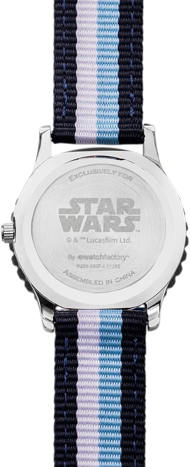 Bezel Stainless Steel Time Teacher Analog unravel encase break preoccupation skip exposure Nylon Strap Watch STAR WARS Kids' 
