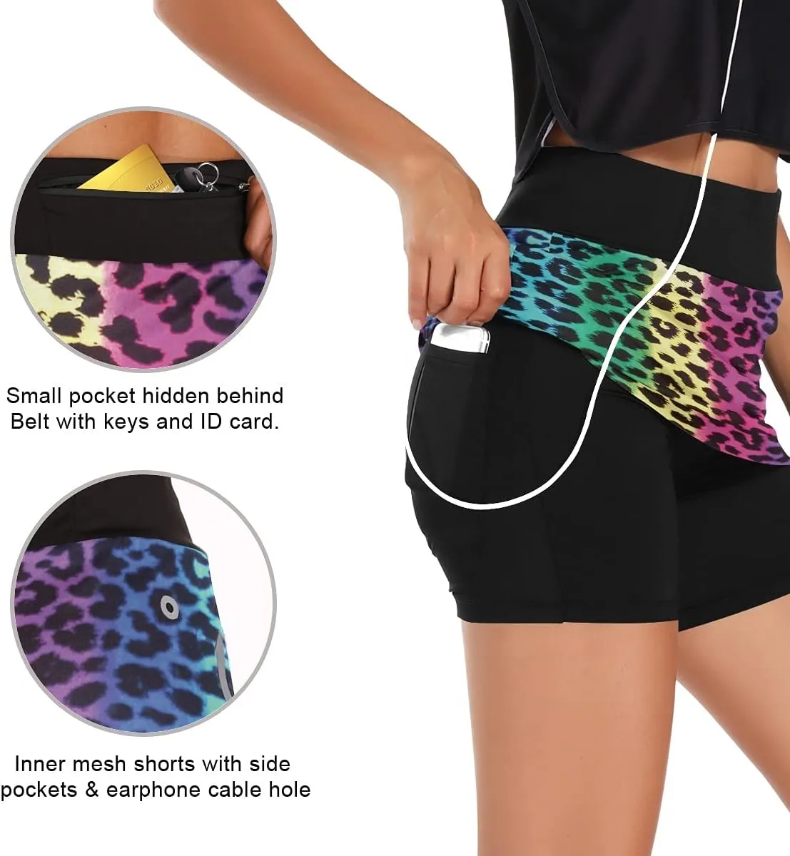 bill adulthood pore log Golf Skorts with Pockets BGXW Womens Sports Skort Summer Athletic Tennis Skirt 