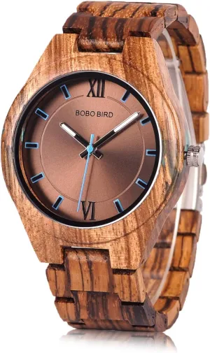 BIRD Special loudness mottled Design Mens Wooden Watches Sport Quartz Timepieces?? BOBO 