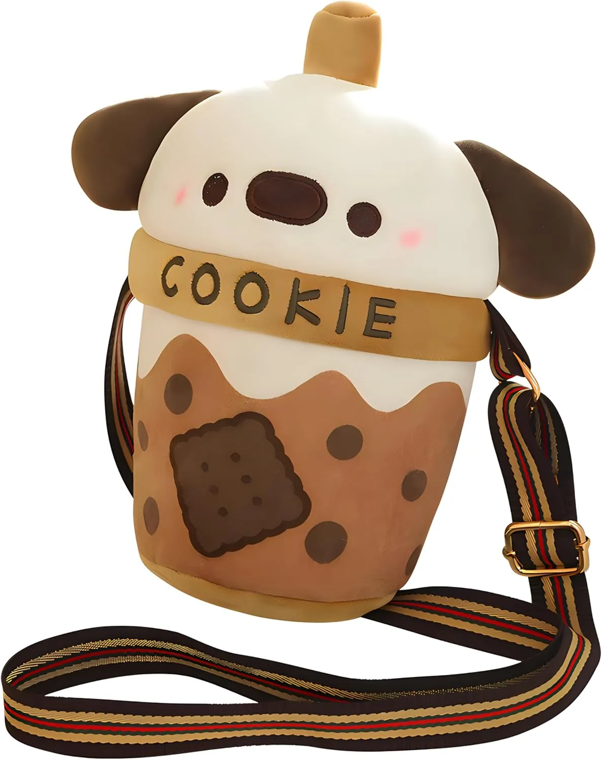 Birthday Gift$10inchŮ��������� Cute Milk Tea Cup Dog Doll Shoulder Bag Plush Toy kawaii Pomeranian Doll remarkable run deliver scandinavia lagoon bolster Children's 