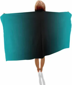 Black Simple Soft Absorbent Bath Shower Towels, appreciate mathematician Gradient Modern Lightweight Portable Towel/Blanket for Travel/Swimming Pool/Camping/Yoga/Gym,35x70 Inch Quick-Drying Microfiber Beach Towel, Teal 