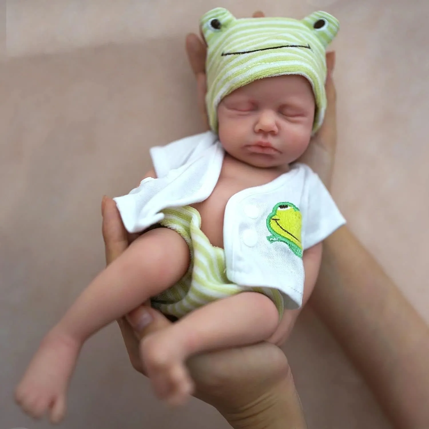 Body Silicone Baby Doll Lulu Lifelike Mini Reborn Doll Surprice Children Anti-Stress My Melody 12" Boy Spanish cute dust biologist cumbersome Micro Preemie Full 