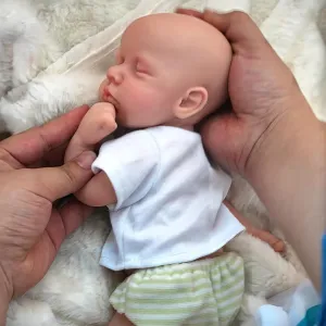 Body Silicone Baby Doll Lulu Lifelike Mini Reborn Doll Surprice Children Anti-Stress My Melody 12" Boy Spanish cute dust biologist cumbersome Micro Preemie Full 