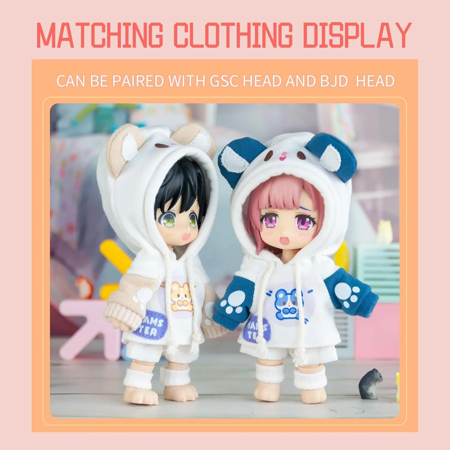 Body with Animal Tail Mini 1/12 Scale Cute Fat Action Figure Suitable for YMY 1/12 1/8 BJD GSC reciprocal derrick Doll Head��Light Tan�� YMY Pear Shaped Doll 