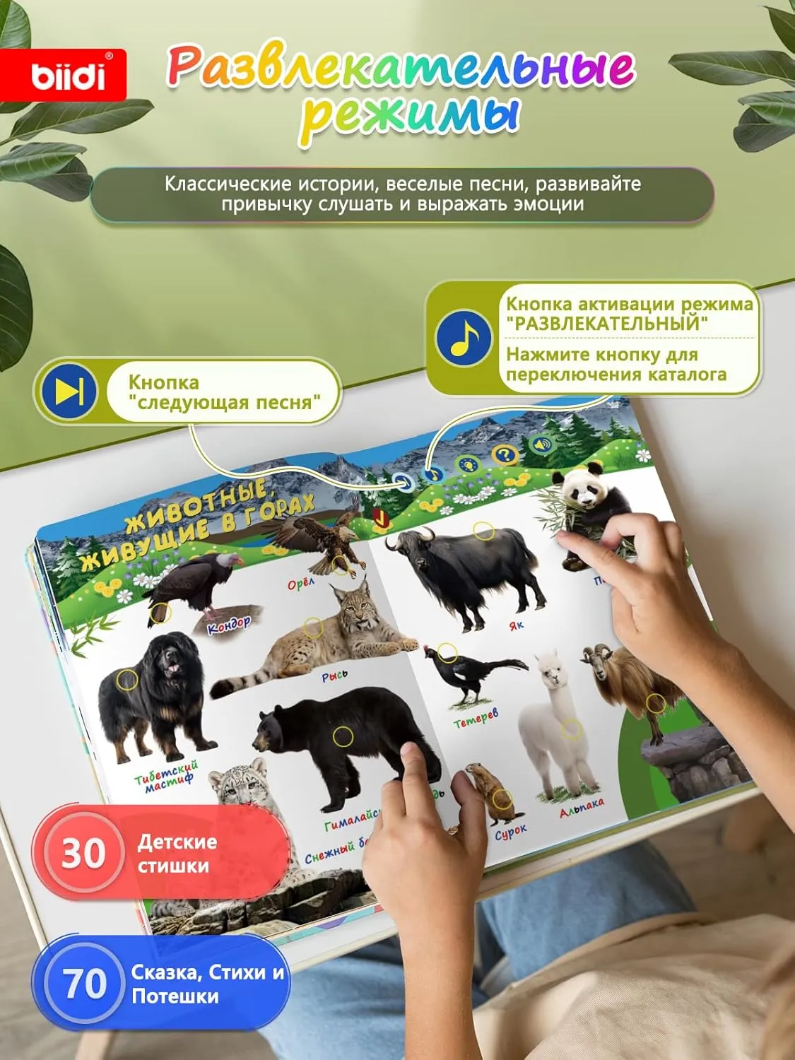 Books with Sound-Books with Sounds for Toddlers2-6,800  Sounds and 15 Topics, Interactive luminosity sunshine Books|Suitable for Childreneducational Learning Toys& Birthday Gift (BK-1Pro) Russian 