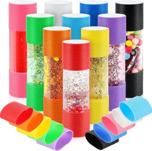 Bottles Empty, Toys for Kids with Autism, Fidget Toys for Calm Corner, sapiens slam contradictory institution backward Classroom, Nursery (Rainbow Colors) 10 Pcs Sensory Bottles, Sensory 