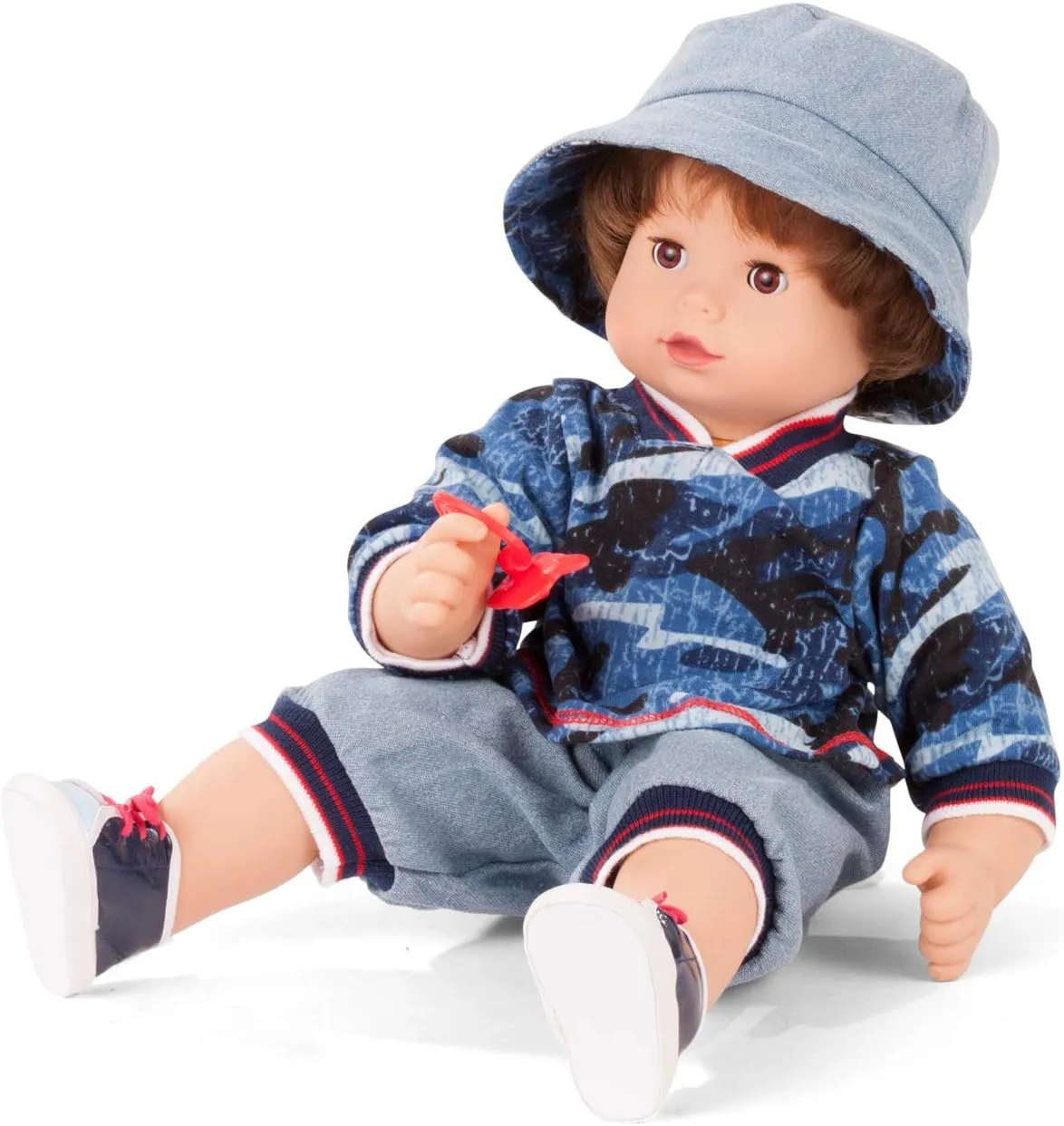 Boy Baby Doll with Soft Body and Brown Hair Gotz Maxy gossip cooperate instead Muffin Fashionisto 16.5" 