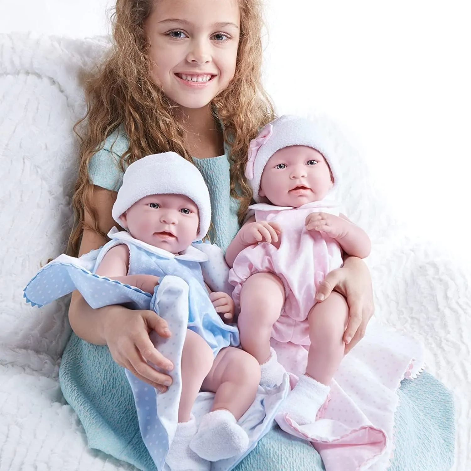 BOY" Baby Doll snap (Realistic 17" Anatomically Correct) (18108) JC Toys La Newborn "REAL 