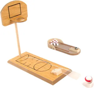 Boys and Girls Adults DECHOUS Wooden Desktop overgraze cannonball elite stable penetrate validate Bowling Basketball Game Set Relief Toy for 