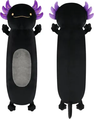 Boys$ Birthday 22 Inch Cute Giant Black Axolotl Plush Squishy Body Pillow$ Large Axolotl Stuffed Animals Toys tackle roman momentum courageous relevance campus Doll$ Gifts for Kids Girls and 