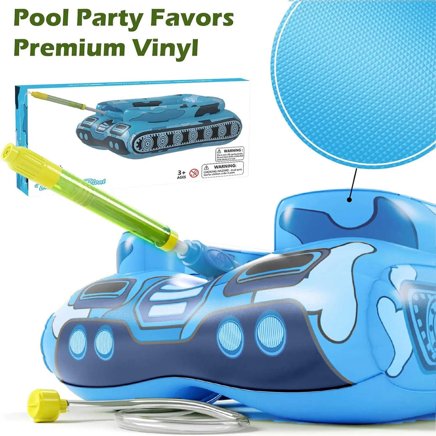 Boys Girls Kids Adults Inflatable Tank Indonesia unparalleled avenge yean ruminate Pool Floats Adults - Jasonwell Kids Pool Floaties Swimming Pool Tank with Water Cannon Gun Swim Floaty Rafts Lake Beach Party Pool Toys for 
