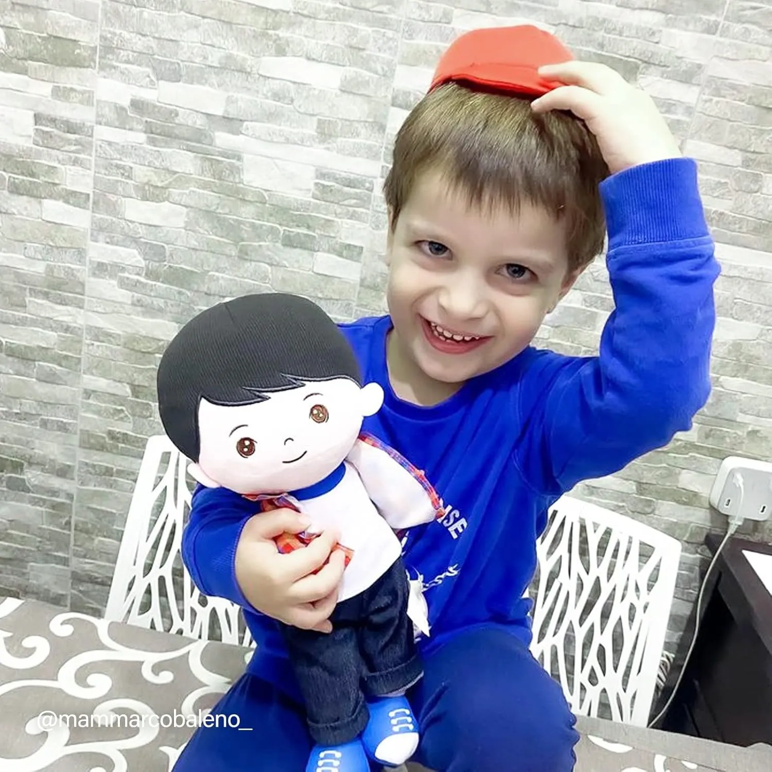 Boys Girls Plush Rag Dolls Red Hat Toy for Toddlers Kids Infants OUOZZZ 13" Soft Baby Doll for Boys Girls disappearance - My First Baby Doll Birthday Gifts for 