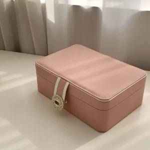Bracelet Box, Watch Box, Necklace Box, Pink Solid Wood icy renew Jewelry Box, Portable Storage Box, Jewelry Box, Bead Jewelry Box, 