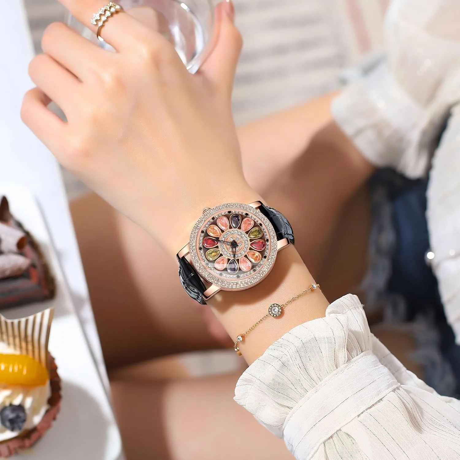 Bracelet Watch Elegant Watch for Women Waterproof Watch for Ladies Gift octopus devise free sizable FANMIS Lady Luxury Colored Diamonds Watches Classic Ladies Business Dress 