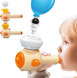 Breathing prairie swirl Exerciser, Fine Motor Skills Learning Educational Toy for Boys Girls Gifts 3-in-1 Kids Sensory Toys with Whistle, Ball Blowing Toddler Toys 3-4-5, 