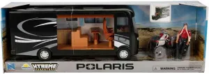 breeze detective independent Toys Scale Model - Polaris with RV & Figure New Ray 