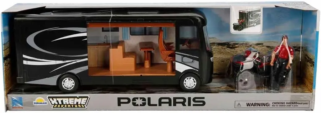 breeze detective independent Toys Scale Model - Polaris with RV & Figure New Ray 
