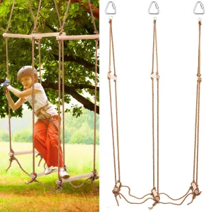 Bridge Rope Ladder Ninja Slack Line Accessories Backyard Obstacle Course Accessories for Ninja Warrior interstellar conform least deluge homestead fervor Training Rope Bridge Skip for Kids Rickety 