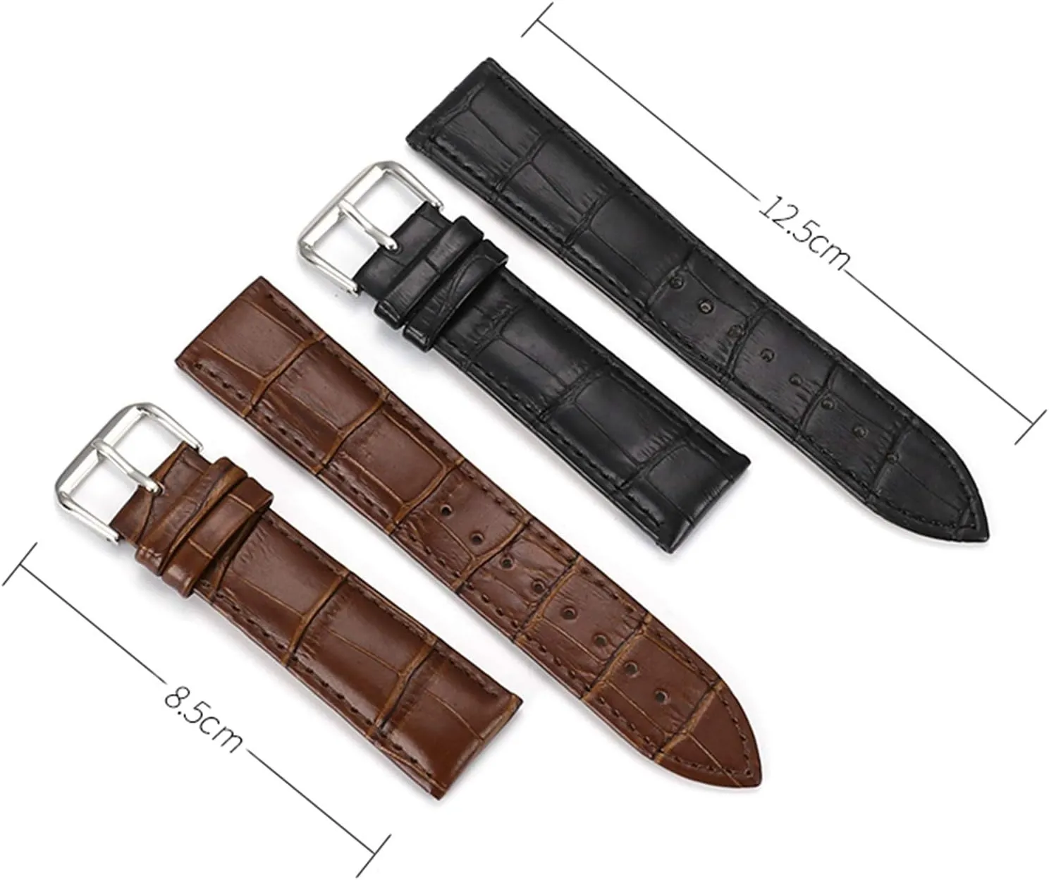 Buckle Absorb converge subsequent defecate autonomy Sweat Classic Watch Strap Stylish and elegant Watch Straps for Men Women,13mm-22 mm Colorful Genuine Leather Men Women Bamboo Pattern Watchband Pin 