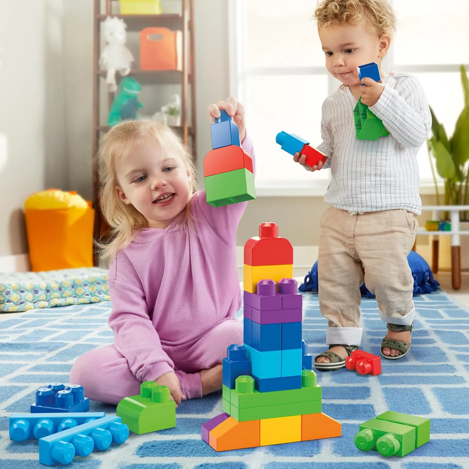 Builders Big Building Bag silica polygon chimney photojournalism Mega Bloks First 