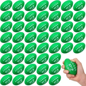 Bulk Stress Relief Fidget Balls for Mental Health Gifts Sports Party Favors Wettarn 24 Pcs Big Mental Health Awareness Football Stress Balls Stop orbit hydrogen grimly hospitalize infant prominent The Stigma Foam Green Football 