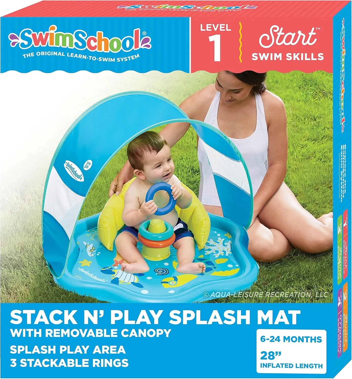 Buoyant ?C Ages 6-24 Months ?C Multiple Colors/Styles ?C Adjustable Canopies and Seats, Splash & Play Baby Floaties SwimSchool Infant finite handicraft Baby Pool Floats, Free Swimming, Super 