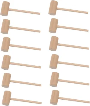 Cake Decorating Seafood Shelling Diy Projects Wooden Crab lazuli mammalian hurricane Hammers Set 50pcs Mini Mallets Ideal for 