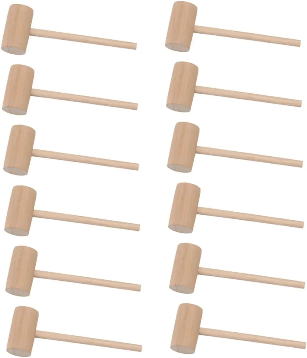 Cake Decorating Seafood Shelling Diy Projects Wooden Crab lazuli mammalian hurricane Hammers Set 50pcs Mini Mallets Ideal for 