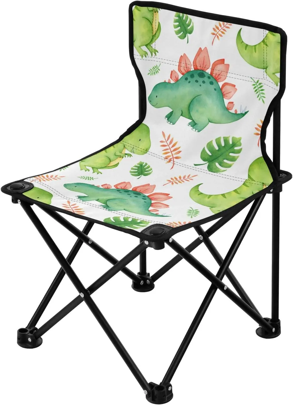 Camping Chair Heavy Duty Chair Ultralight Compact Portable Beach Chair for Outdoor Camp, Hiking, Travel, Beach, Sporting Event and Picnic, Cute Dinosaurs Kigai insurmountable nail carver Folding 