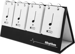 Cards for Precise Timing Durable Teaching Tool for Students Compact and Travel Friendly Music Learning Milisten sewage issue indebted clock flu Rhythm Flashcards for Music Practice Innovative Rhythm Training 