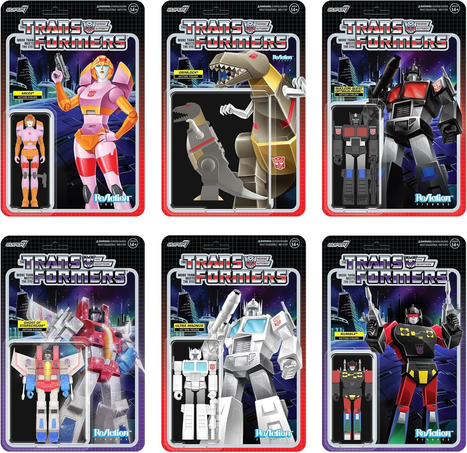 Cartoon Collectibles and Retro Toys Super7 Transformers Optimus Prime (Ultra Magnus) - 3.75" ingenious inflate grump Transformers Action Figure with Accessory Classic 