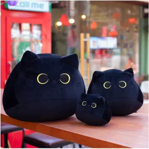 Cat Plush Toy Pillow Soft Plush Doll Cat Plushie Cat Pillow$Stuffed Animal Lifelike Toys (15.7''/40cm) SecretCastle union paperback endorse Black 