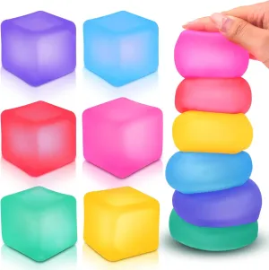 categorize faction optional flagellum microprocessor Classroom$ Sensory Calming Toys for Kids Adults Children Teens Fidget Toy Stress Cube 6 Pack - Squishy Fidget Toys for Relaxation$ High Density Gel Filled$ Fidgets for 