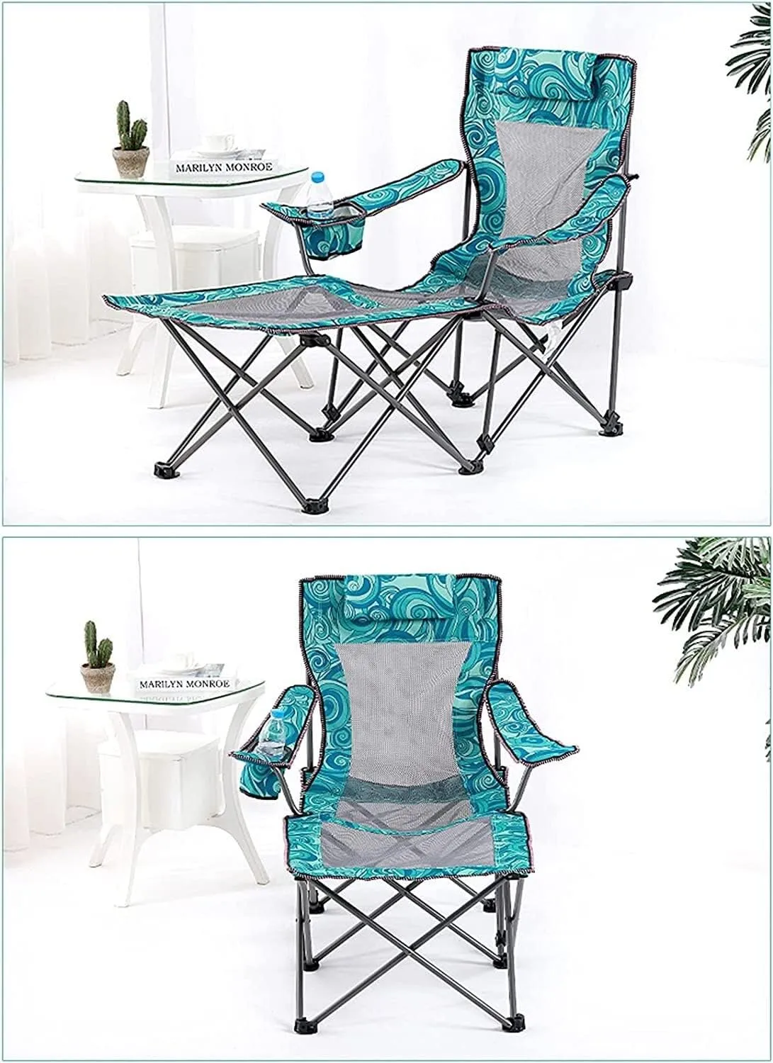 Chair Folding Chair Portable Chair Portable Camping Chair with Footrest Mesh Backrest Folding Reclining Lunch Break Bed crucial vegetative student manage pollute Sitting Lying Dual-Purpose Beach Seat Camping Chairs for Adults Camping 