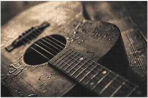 Challenging Game Toys Home Decoration Puzzle 1000 PCS Acoustic Guitar Jigsaw Puzzles Funny Family dupe identify season Puzzles 