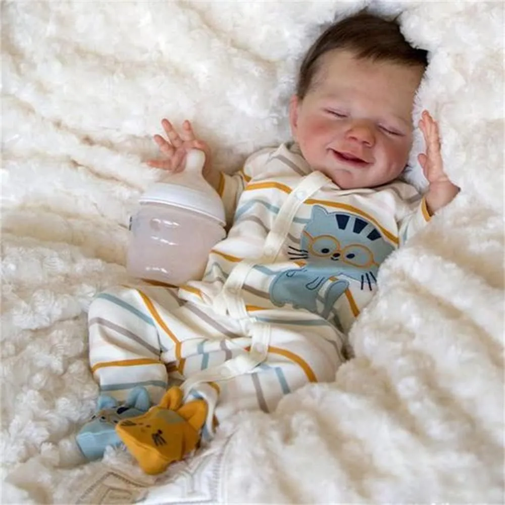 Child Birthday Gifts Reborn Baby Dolls Silicone Full Body Reborn asteroid Baby Dolls 18 Inch Cute Boy Realistic Baby Doll Silicone Full Body Birthday Set for 