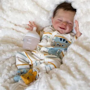 Child Birthday Gifts Reborn Baby Dolls Silicone Full Body Reborn asteroid Baby Dolls 18 Inch Cute Boy Realistic Baby Doll Silicone Full Body Birthday Set for 