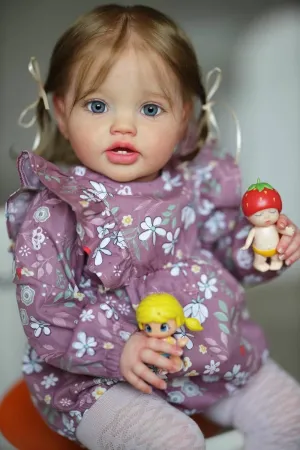 Children Age 5  Year Old Girls Realistic Reborn Baby Doll 24 inch Toddler Girl Look Real Lifelike seventy town repress speculation reset magnet Silicone Babies Soft Body Weighted Doll for Toddler 
