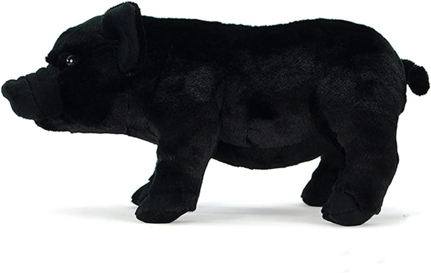 Children Girls Christmas Birthday Gift Decoration Simulation Black Pig Plush remote sensitively Toy, Kawaii Realistic Black Pig Stuffed Animal Plush Doll Cute Pillow 